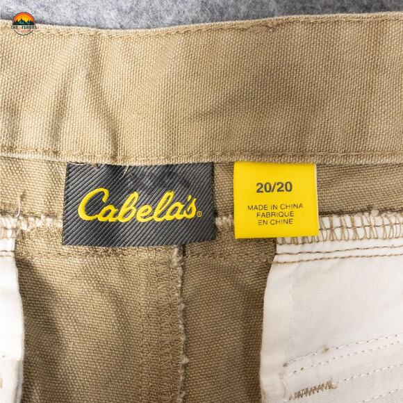 Cabela's Hunting Pants Brown Upland Brush Double Knee Suspender Men's 20/20 - Picture 8 of 14